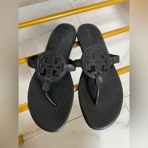 Tory Burch Black Logo Sandals